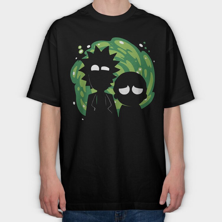 Rick and Morty 6, Tricou Oversize Barbati (Unisex)