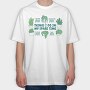 Cute Plants Love, Tricou Oversize Barbati (Unisex)