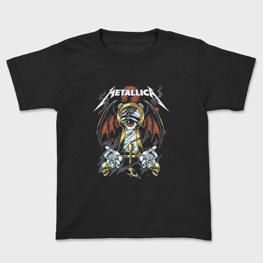 Metallica Eyes Flames Guitarist, Tricou Copii