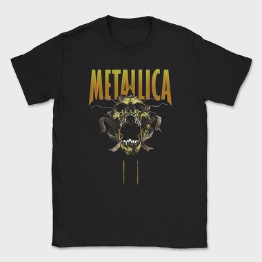 Metallica Skull Flames Eyes 3, Tricou Barbati (Unisex)