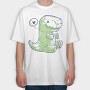 Cute T Rex Plushie, Tricou Oversize Barbati (Unisex)