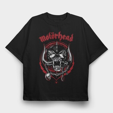 Motorhead Devil Skull Chains, Tricou Oversize Barbati (Unisex)