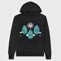 Cannabis Flower Buds, Hanorac Oversize Barbati (Unisex)