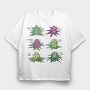 Cannabis Strain, Tricou Oversize Barbati (Unisex)