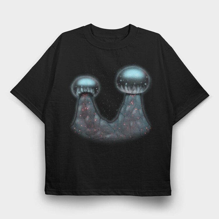 Cannabis Trichome Closeup Magic, Tricou Oversize Barbati (Unisex)