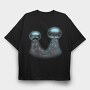 Cannabis Trichome Closeup Magic, Tricou Oversize Barbati (Unisex)