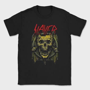Slayer Skull Flames Crosses 3, Tricou Barbati (Unisex)