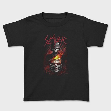 Slayer Skull Flames Crosses, Tricou Copii