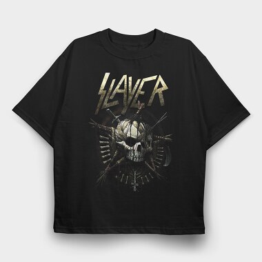 Slayer Skull Swords, Tricou Oversize Barbati (Unisex)