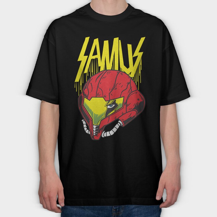 Samus, Tricou Oversize Barbati (Unisex)