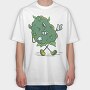 Cannabis Buddy Cartoon, Tricou Oversize Barbati (Unisex)