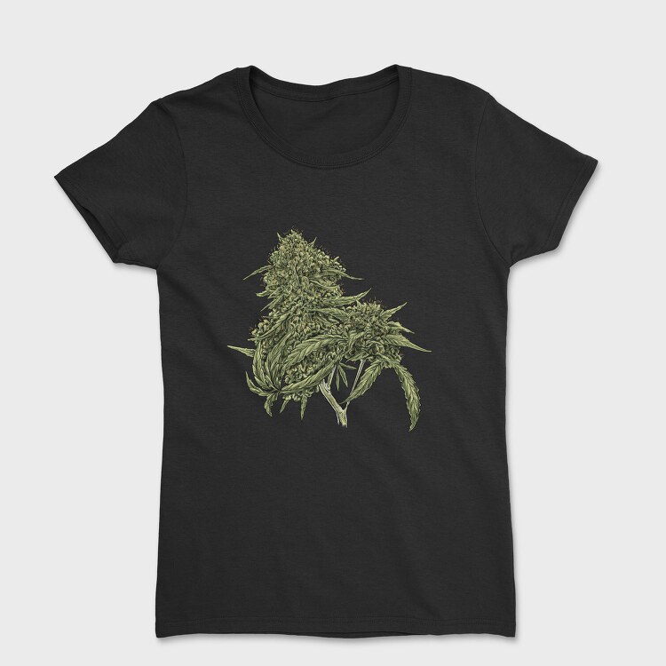 Cannabis Pud Plant Weed, Tricou Femei