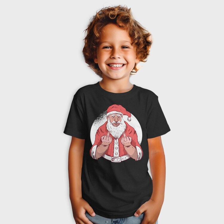 Santa Middle Finger, Tricou Copii