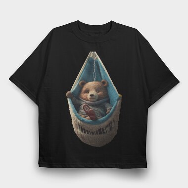 Baby Teddy, Tricou Oversize Barbati (Unisex)
