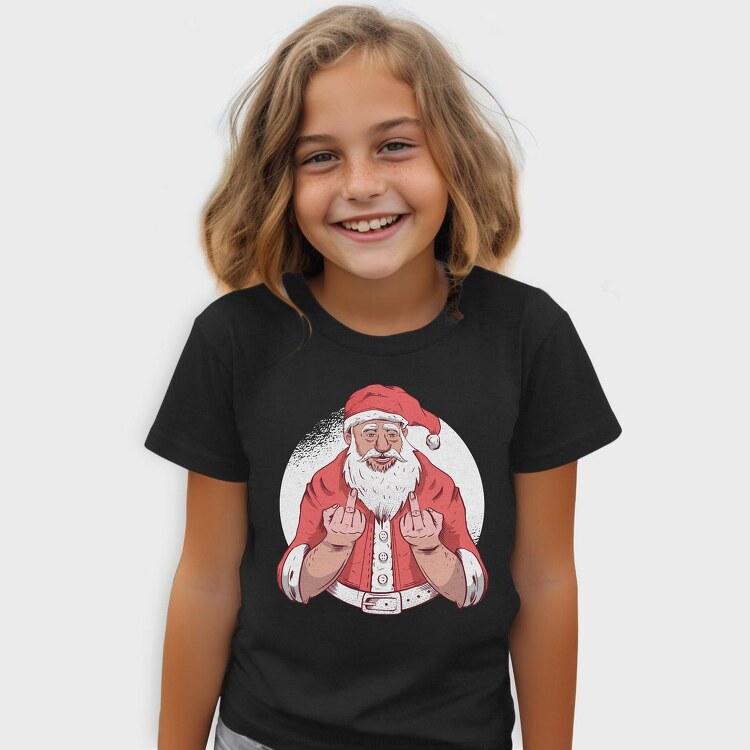 Santa Middle Finger, Tricou Copii