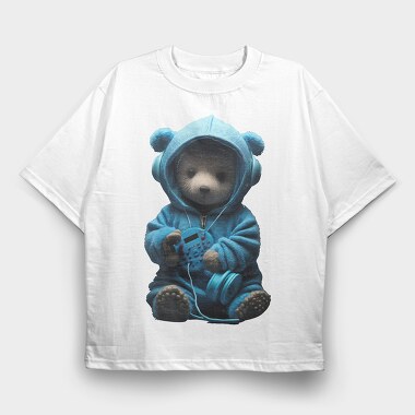 Cute Teddy Bear, Tricou Oversize Barbati (Unisex)