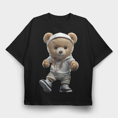 Rapper Teddy, Tricou Oversize Barbati (Unisex)