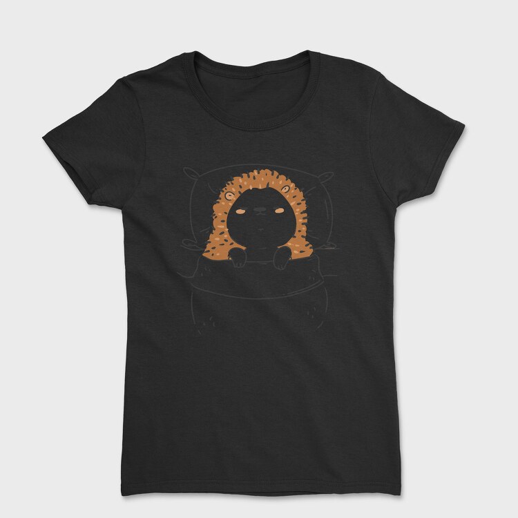 Cute Sleeping Hedgehog, Tricou Femei