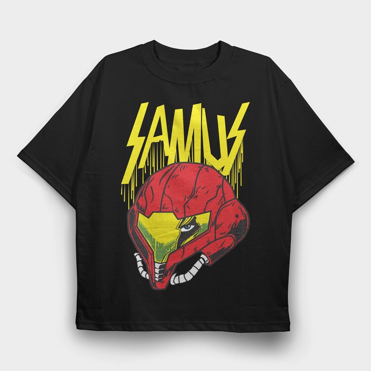 Samus, Tricou Oversize Barbati (Unisex)