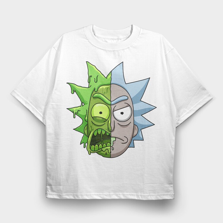 Rick and Morty 9, Tricou Oversize Barbati (Unisex)