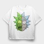 Rick and Morty 9, Tricou Oversize Barbati (Unisex)