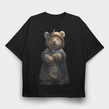 Regal Teddy Bear, Tricou Oversize Barbati (Unisex)