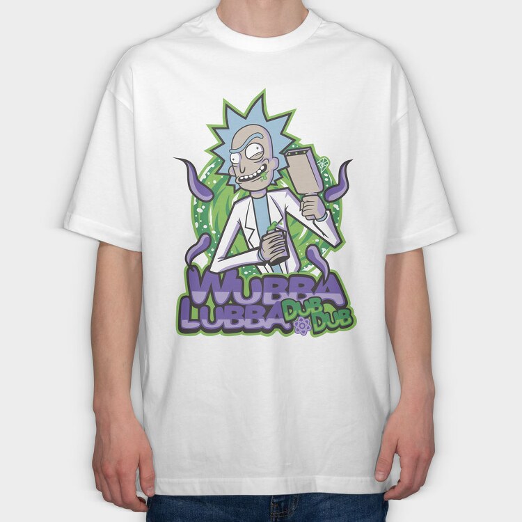 Rick and Morty 55, Tricou Oversize Barbati (Unisex)