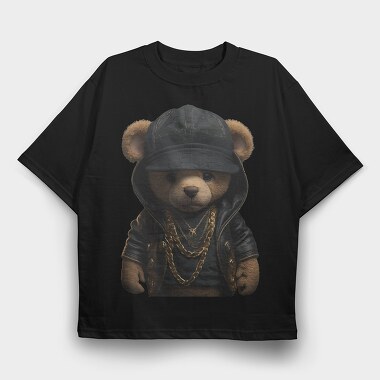 Teddy Bear Cool, Tricou Oversize Barbati (Unisex)