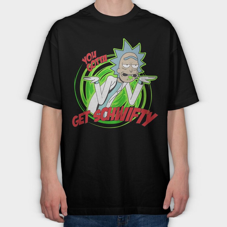Rick and Morty 43, Tricou Oversize Barbati (Unisex)