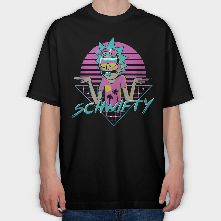 Rick and Morty 37, Tricou Oversize Barbati (Unisex)