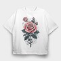 Elegant Roses Traditional, Tricou Oversize Barbati (Unisex)