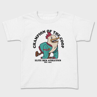 Elite Hen Athlete Vintage Chicken, Tricou Copii