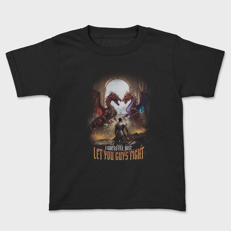 Epic Dragon Battle Fight Paladin, Tricou Copii