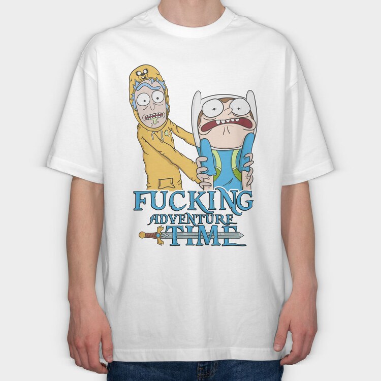 Rick and Morty 30, Tricou Oversize Barbati (Unisex)