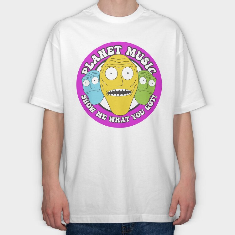 Rick and Morty 46, Tricou Oversize Barbati (Unisex)