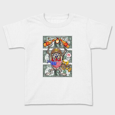 Daffy Duck Money Anarchy Urban Art, Tricou Copii