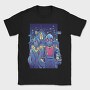 Cyberpunk Couple In City Painting Recreated, Tricou Barbati (Unisex)
