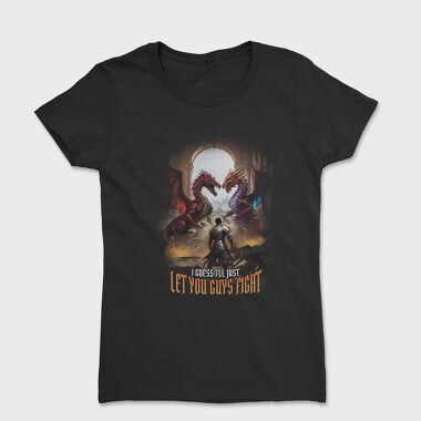 Epic Dragon Battle Fight Paladin, Tricou Femei