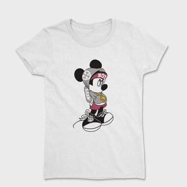 Mickey Mouse Boy Style Urban Art, Tricou Femei