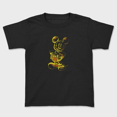 Mickey Mouse Flame Art, Tricou Copii