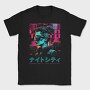 Cyberpunk Tokyo Girl, Tricou Barbati (Unisex)