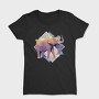 Elephant On Geometric Shapes Animals, Tricou Femei