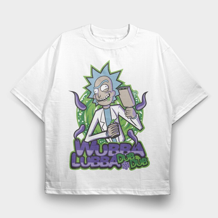 Rick and Morty 55, Tricou Oversize Barbati (Unisex)