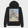 Japanese Turtle Ukiyo Wave Sea, Hanorac Oversize Barbati (Unisex)