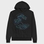 Japanese Wave, Hanorac Oversize Barbati (Unisex)