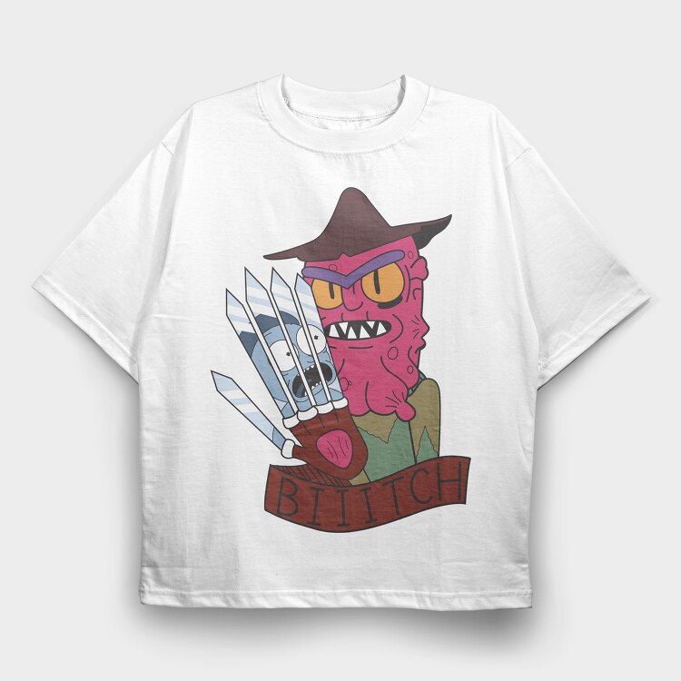 Rick and Morty 44, Tricou Oversize Barbati (Unisex)