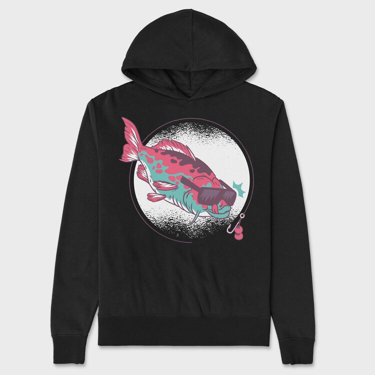 Carpa Fish, Hanorac Oversize Barbati (Unisex)