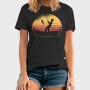 Woman Fishing Sunset, Tricou Barbati (Unisex)