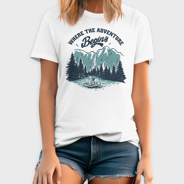 Where the Aventure Begins, Tricou Barbati (Unisex)