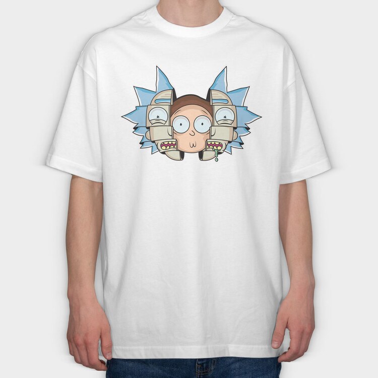 Rick and Morty 10, Tricou Oversize Barbati (Unisex)